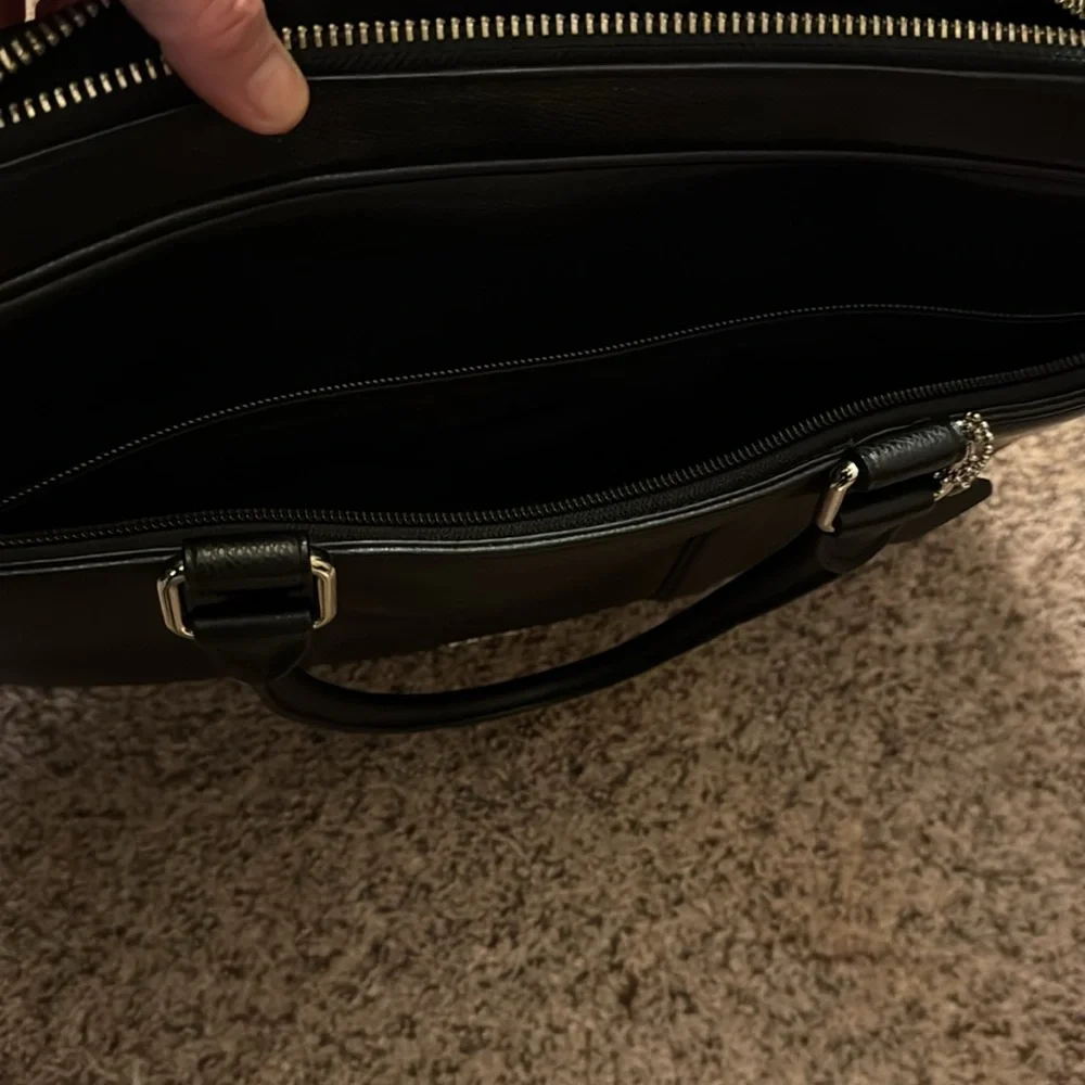 Coach leather laptop / briefcase